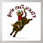 Dark Bull Rider Poster