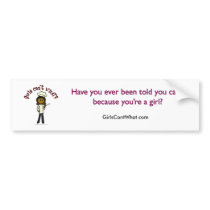 Dark Chef Girl Bumper Sticker