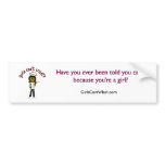 Dark Chef Girl Bumper Sticker