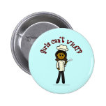 Dark Chef Girl Button