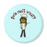 Dark Chef Girl Magnets