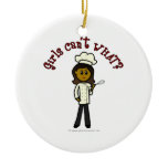 Dark Chef Girl Ornament