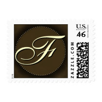 Dark chocolate brown F postage by aslentz Dark chocolate brown F postage