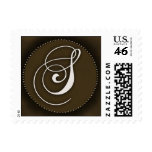 Dark chocolate brown S- Customized - Customized Postage Stamp