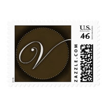 Dark chocolate brown V postage by aslentz Dark chocolate brown V postage
