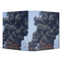 Dark clouds of smoke and fire emerge 2 binders