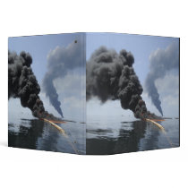 Dark clouds of smoke and fire emerge 3 3 ring binder