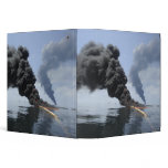 Dark clouds of smoke and fire emerge 3 3 ring binder