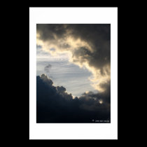 Dark clouds parting posters