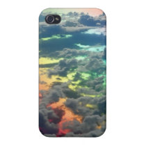 Dark cloudy rainbow skies iphone cover iphone cases