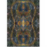 Dark color kaleidoscope lizard pattern fractal ish cut outs