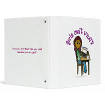 Dark Computer Girl Vinyl Binders