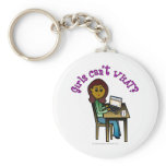 Dark Computer Girl Keychains