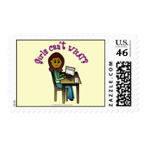 Dark Computer Girl Stamps