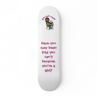 Dark Computer Girl Custom Skate Board