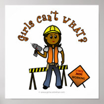 Dark Construction Girl posters