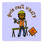 Dark Construction Girl Posters