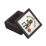 Dark Construction Girl Premium Keepsake Box