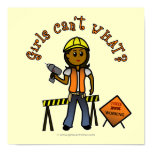 Dark Construction Girl Print