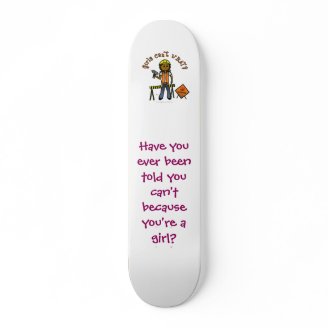 Dark Construction Girl Skate Decks