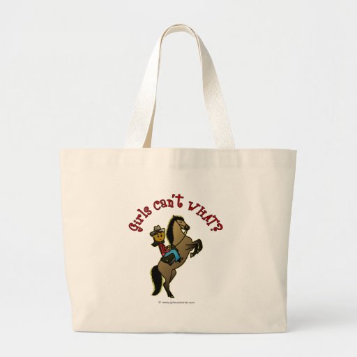 Dark Cowgirl on Horse Bag