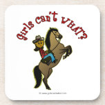 Dark Cowgirl on Horse Coaster