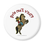 View more Dark Cowgirl on Horse Magnets personalized gift ideas for girls Dark Cowgirl on Horse Magnets