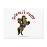 View more Dark Cowgirl on Horse Postcards personalized gift ideas for girls Dark Cowgirl on Horse Postcards
