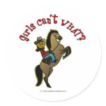 View more Dark Cowgirl on Horse Stickers personalized gift ideas for girls Dark Cowgirl on Horse Stickers
