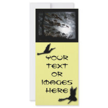 Dark Cranes rack cards