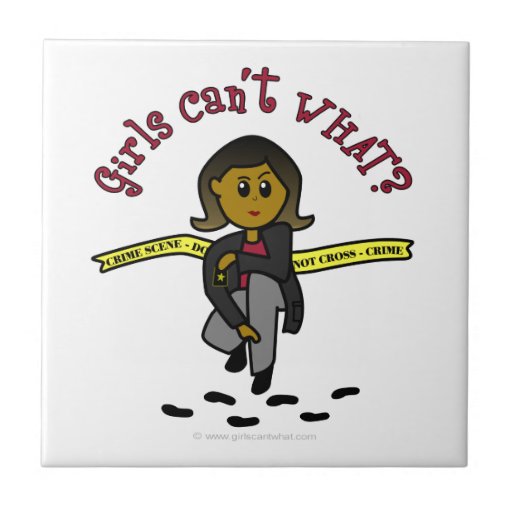 Dark CSI Girl Tile