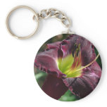 Dark Daylily Key Chain