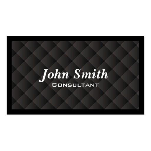 Dark Diamond Quilt Consultant Business Card (front side)