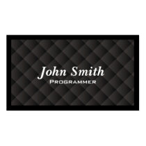 Dark Diamond Quilt Programmer Business Card