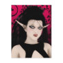 Dark Diva Gothic Vampire Art Postcard