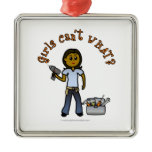 Dark Do-It-Yourself Diva Christmas Ornament