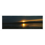 Dark Dock Sunset Business Cards