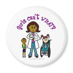 Dark Doctor Girl Magnets