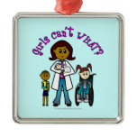 Dark Doctor Girl Ornaments