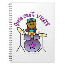 Dark Drummer Girl Note Book
