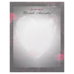 Dark Elegant Roses Customized Letterhead