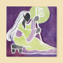 Dark Elf Lanterns Magnet 1 magnets