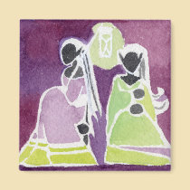 Dark Elf Lanterns Magnet 3 magnets
