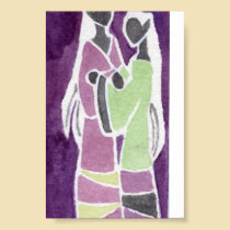 Dark Elf Lanterns - Standing Couple posters