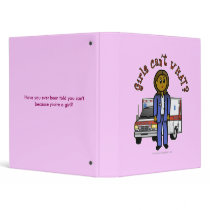 Dark EMT Paramedic Girl binders