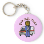 Dark EMT Paramedic Girl Key Chains
