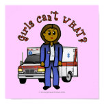 Dark EMT Paramedic Girl Poster