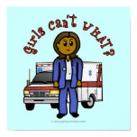 Dark EMT Paramedic Girl Poster