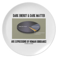 Dark Energy Dark Matter Expressions Ignorance Party Plates