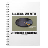 Dark Energy Dark Matter Expressions Ignorance Spiral Notebook